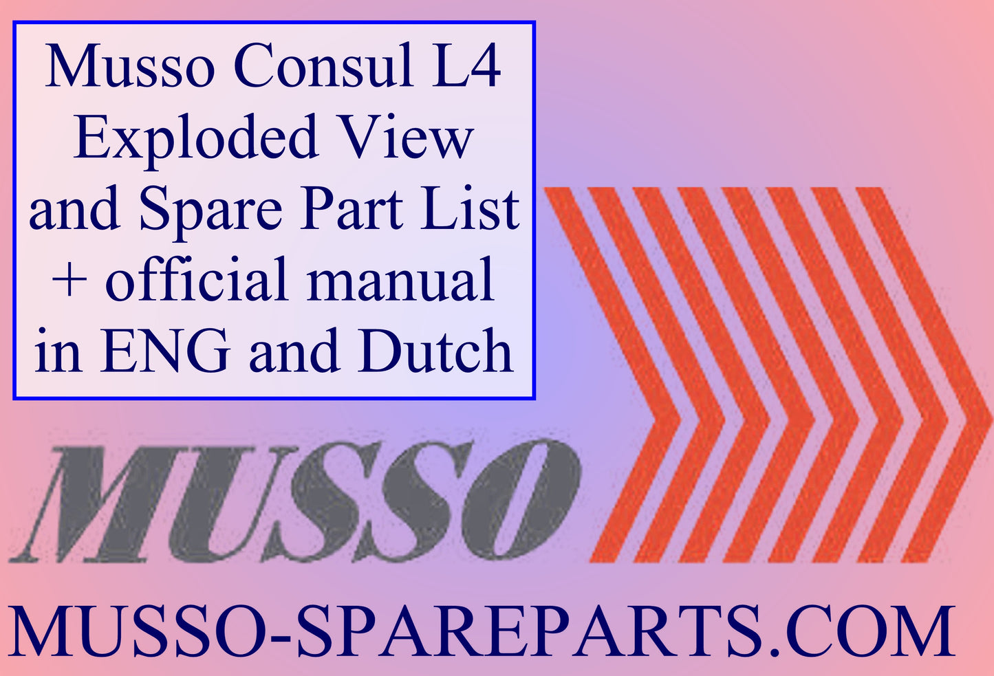 Technische Documentatie Musso Consul L4