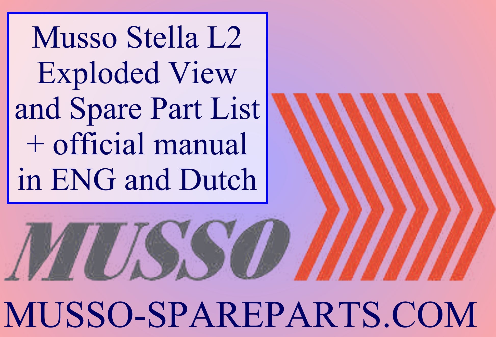 Technische documentatie en recepten voor de Musso L2 Ijsmachine - ww.musso-spareparts.com